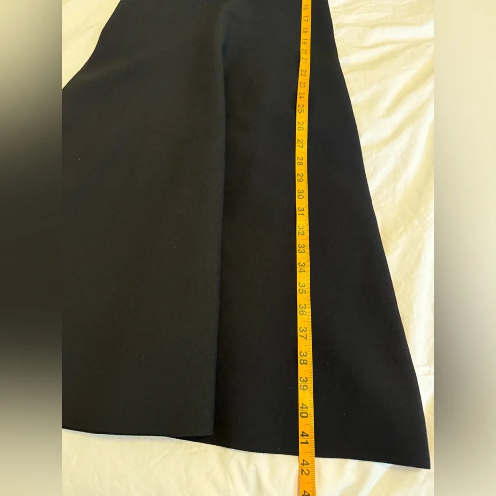 Theory Black V-Neck Midi Dress - Picture 9 of 9